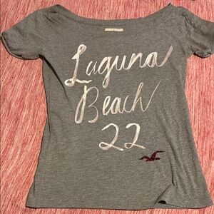 Gray Laguna Beach Graphic Tee